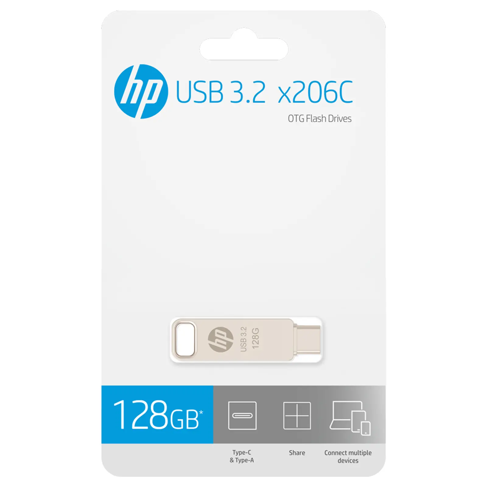 Hp Usb Flash Drive X206C 3.2 - Otg - Type-C